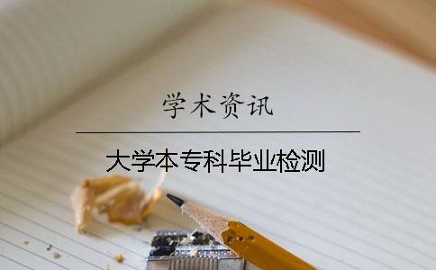 大学本专科毕业检测